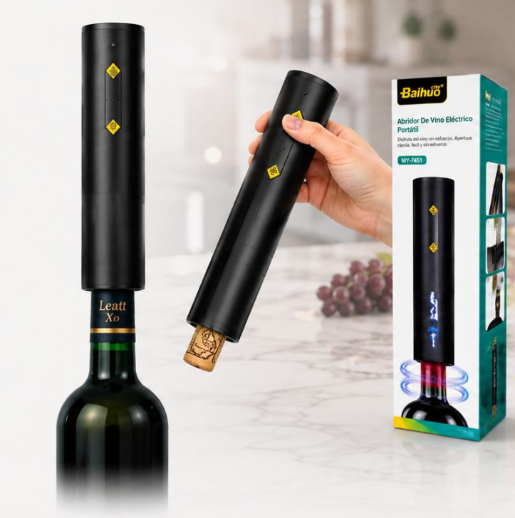 Sacacorchos Eléctrico Para Vino Automático Recargable Ergonómico MY-7451