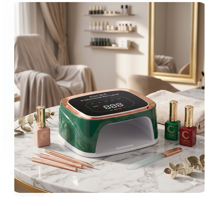 Lámpara Secadora Prof. Para Uñas Uv/led Sun S10 Alámbrica Color Verde