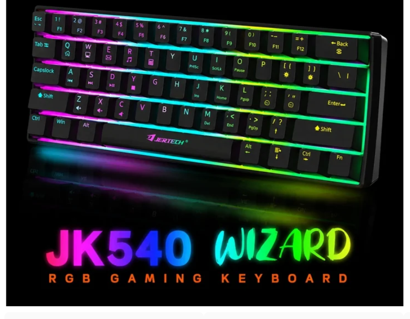 Teclado Mecánico Gamer Retroiluminado Alámbrico Tipo C Jertech JK540