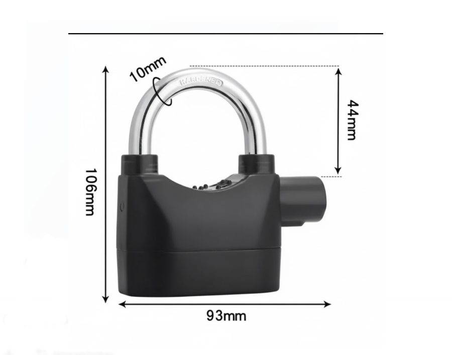 Candado De Seguridad Para Bici O Moto 110DBA