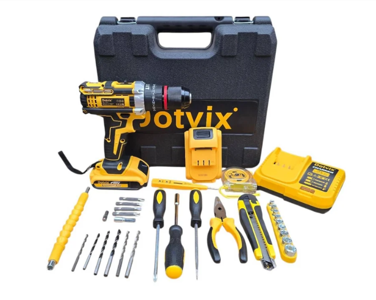 Kit Taladro Eléctrico Dotvix Doble Batería DOT-36V