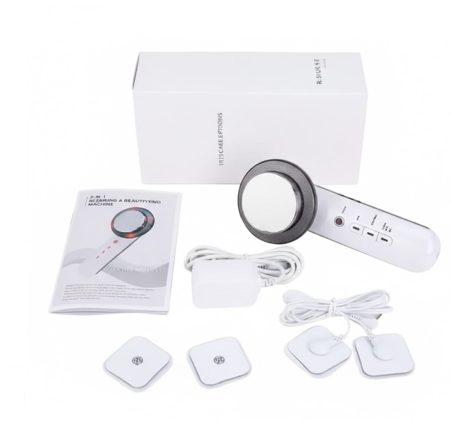 Masajeador Ultrasonido Infrarrojo 3 En 1 Portátil Color Blanco 110V