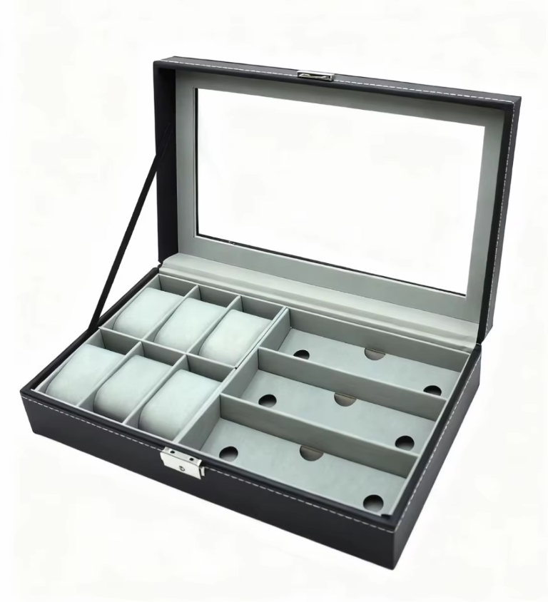 Estuche Organizador De Relojes y Gafas W75-BW75-C