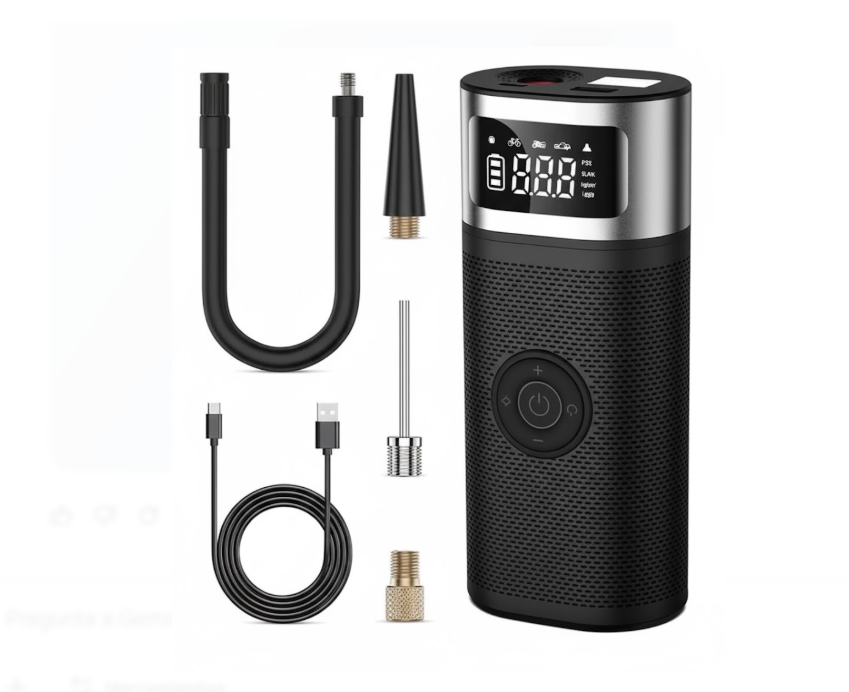Inflador/Compresor De Aire Recargable Portátil T2190