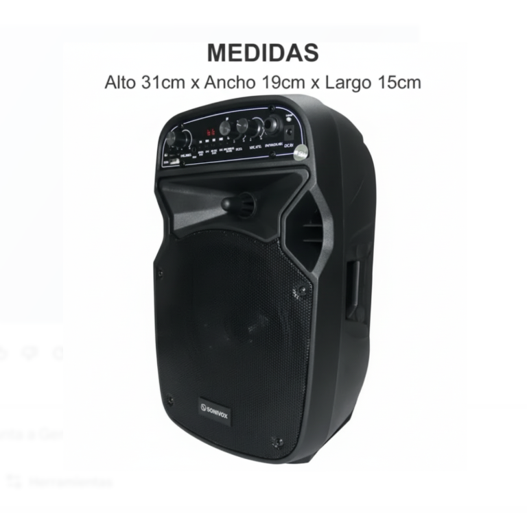 Cabina de Sonido Recargable 6.5 Pulgadas Sonivox Ref:VS-SS1862
