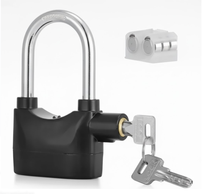 Candado De Seguridad Para Moto Y Bici Largo 110DBA-L