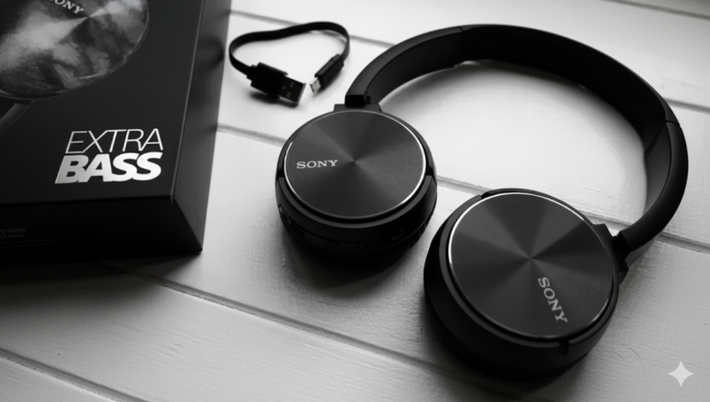 Audífonos Sony Mdr Xb400by Wireless Extra Bass Negro