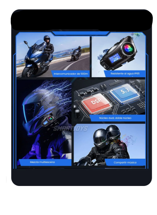 Set De 2 Intercomunicadores Para Moto Q58 MAX