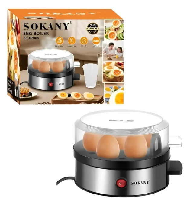 Hervidor De Huevos Y Vaporizador Eléctrico Sokany