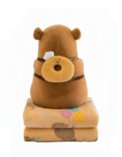 Peluche De Capibara Con Cobija Grande