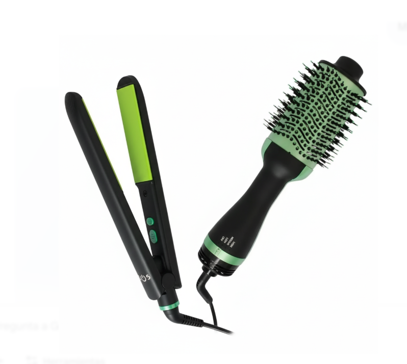 Combo 2 En 1 Plancha + Cepillo Secado PRO-2501