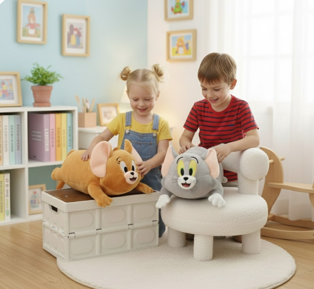 Peluche De Tom Y Jerry Con Cobija