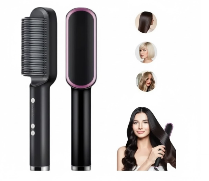 Cepillo Alisador Con Control De Temperatura