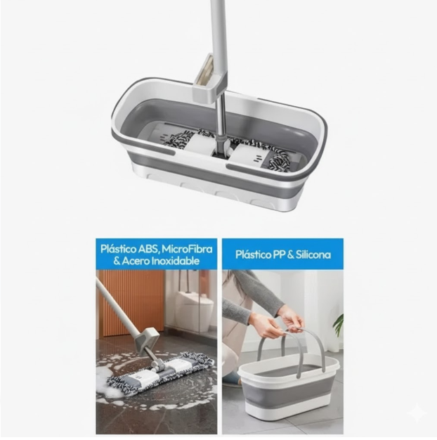 Trapeador Auto Escurridor + Mopa TB-45CM