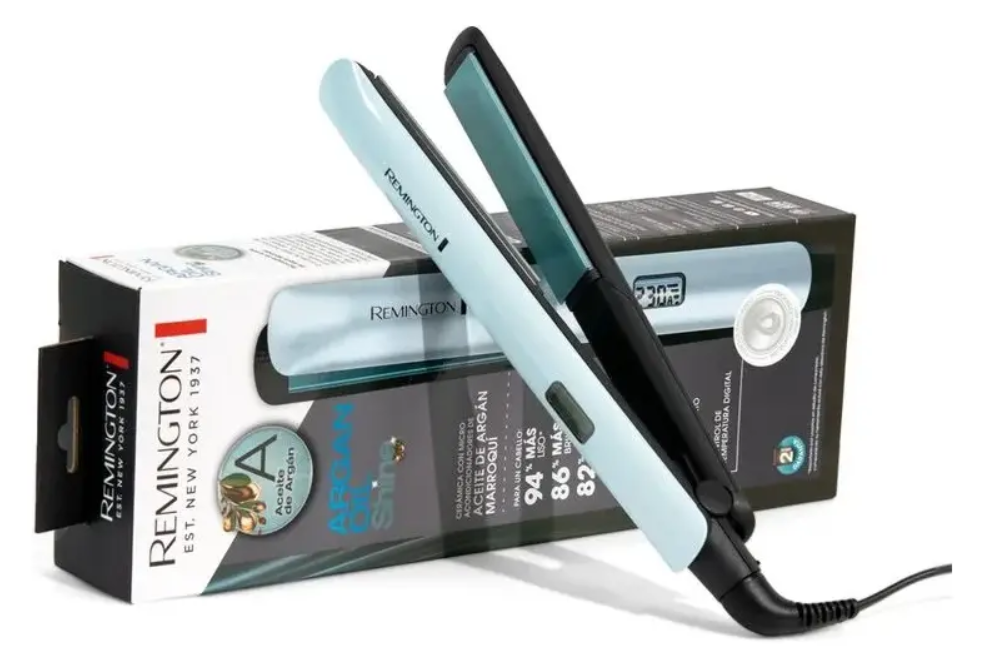 Plancha De Cabello Remington S8500 Argán Microacondicionador