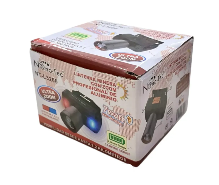 Linterna Minera Nano-Tec De larga Visibilidad NT-L3200