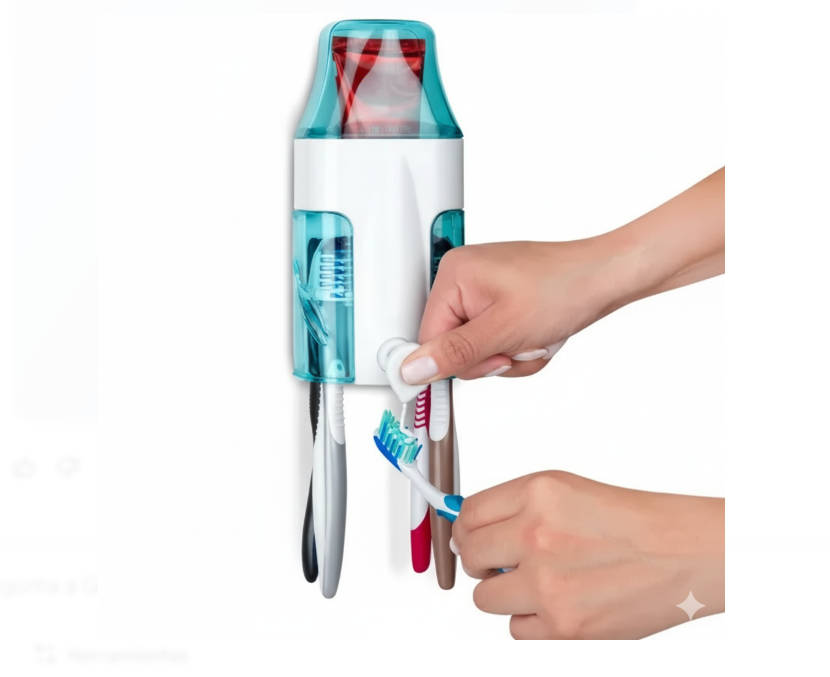 Dispensador De Crema Dental Para 4 Cepillos