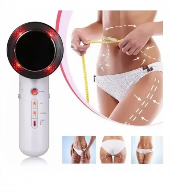 Masajeador Ultrasonido Infrarrojo 3 En 1 Portátil Color Blanco 110V