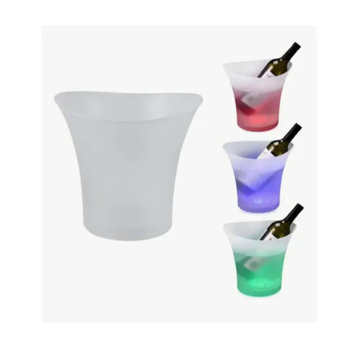 Hielera Luz Led Con Usb Recargable Botellas Cerveza Bares K-036