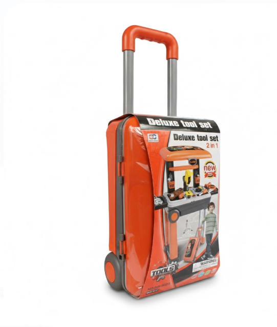 Set De Herramientas De Juguete Maleta Con Ruedas 008-922A