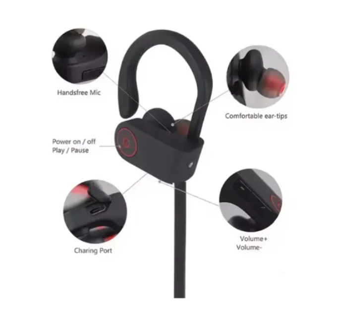 Audífonos Bluetooth Con Agarre De Oreja RAM-D20