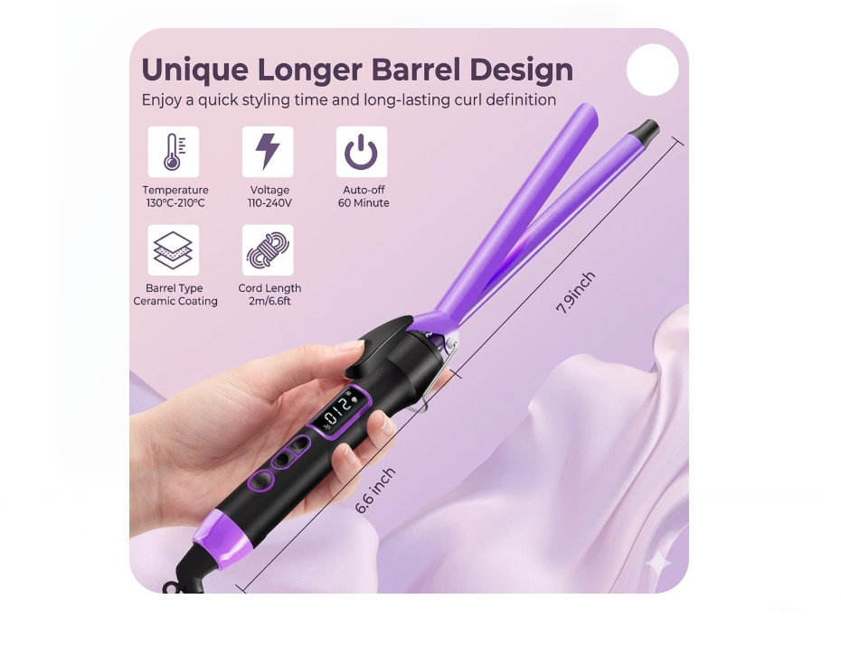 Pinza Rizadora Para Cabello Promozer MZ-2230