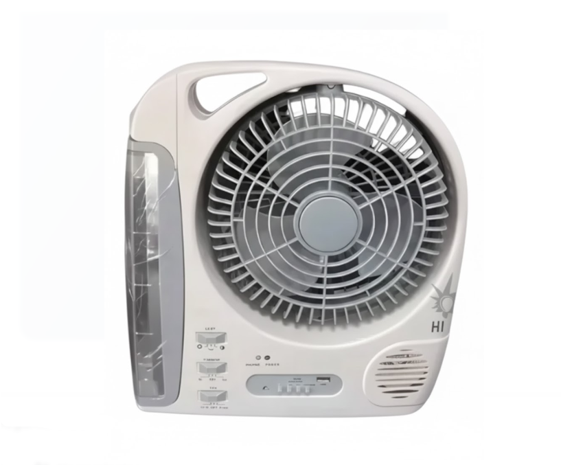 Ventilador Recargable Multifuncional Con Panel Solar Gd-8028