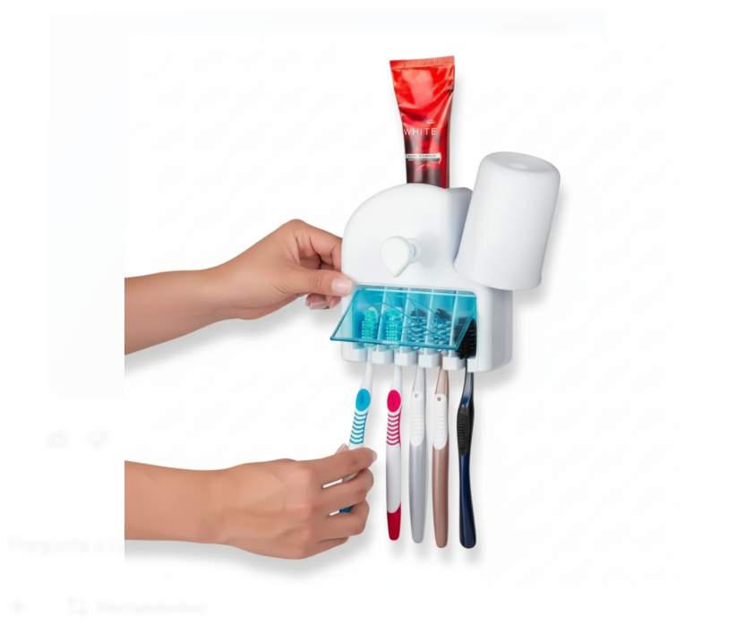 Dispensador De Crema Dental Para 5 Cepillos