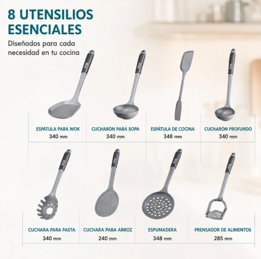 Set De Utensilios De Cocina Winning Star 10 Piezas ST-7508
