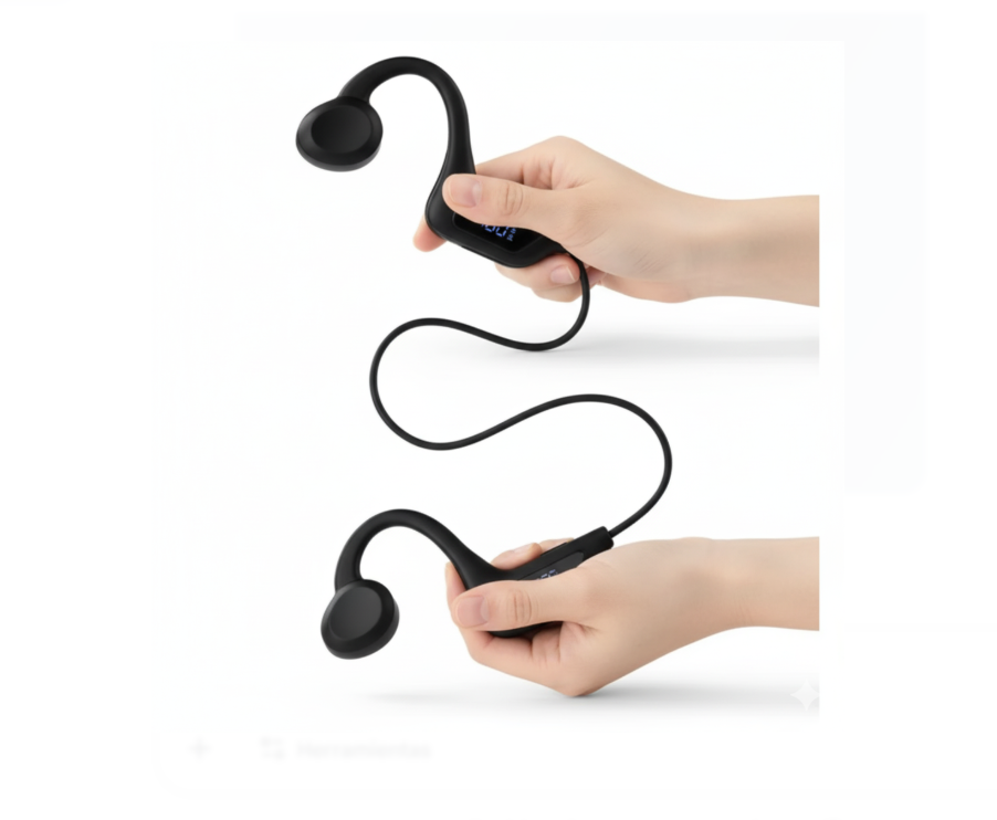 Auriculares Bluetooth Conducción Osea U9 Krono Negro