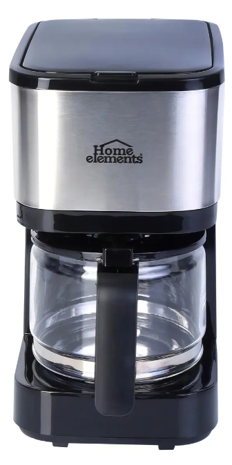 Cafetera De Goteo Home Elements Para 6 Tazas Con Jarra De Vidrio