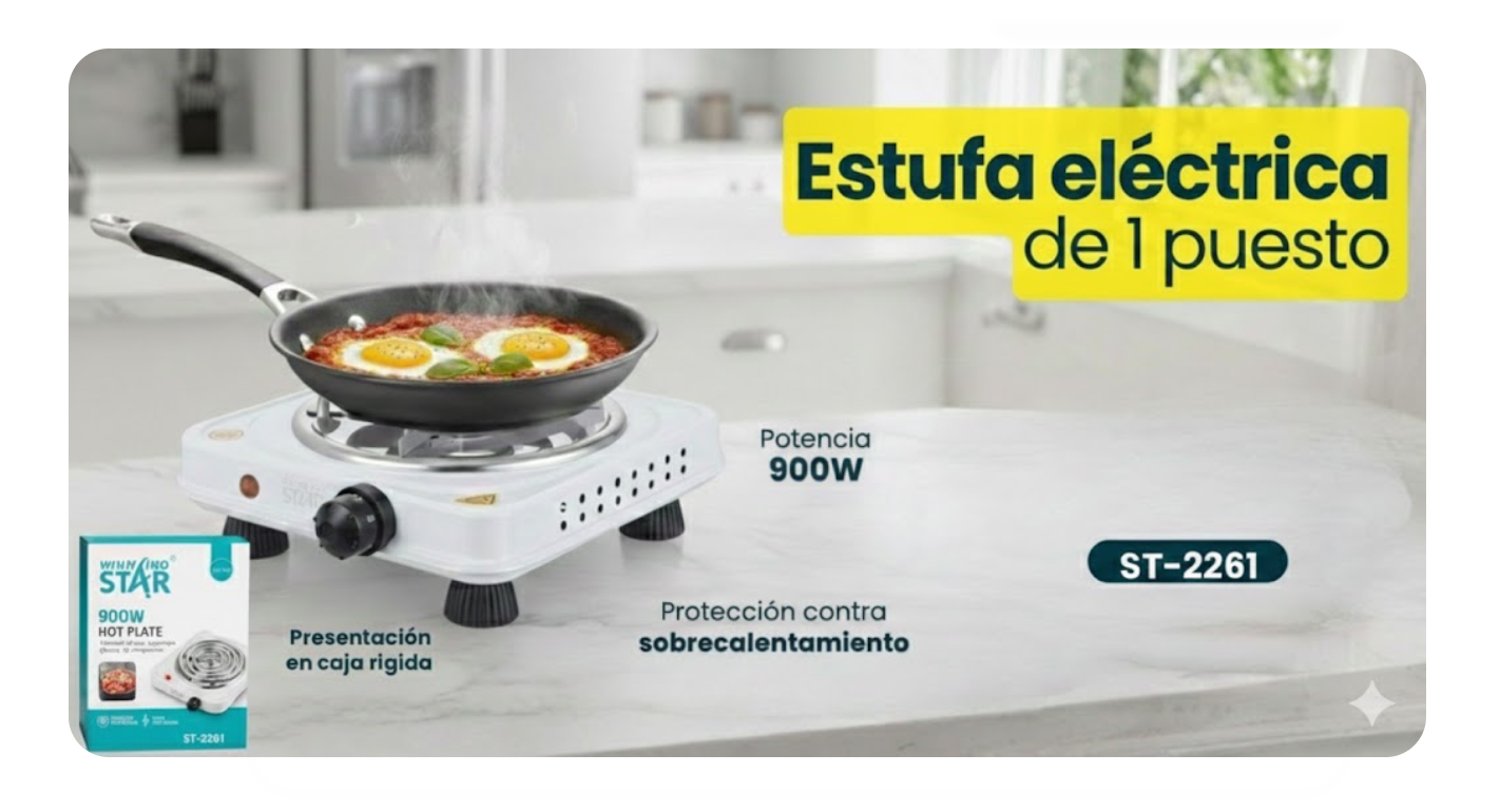 Estufa Eléctrica Potencia 1000w ST-2261