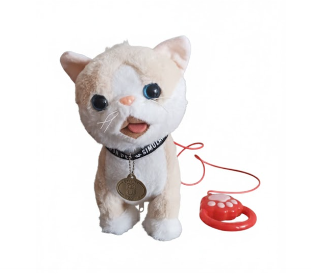 Gato Peluche Interactivo Camina Canta Maulla Control Remoto