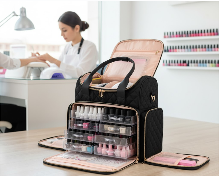 Bolso Grande Para Herramientas De Manicure