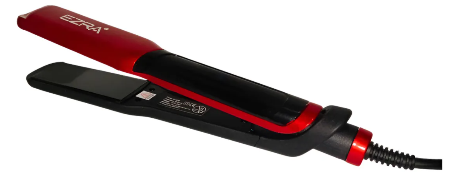 Plancha De Cabello Ezra Ez-2011 Cerámica 220°C Negro/Rojo