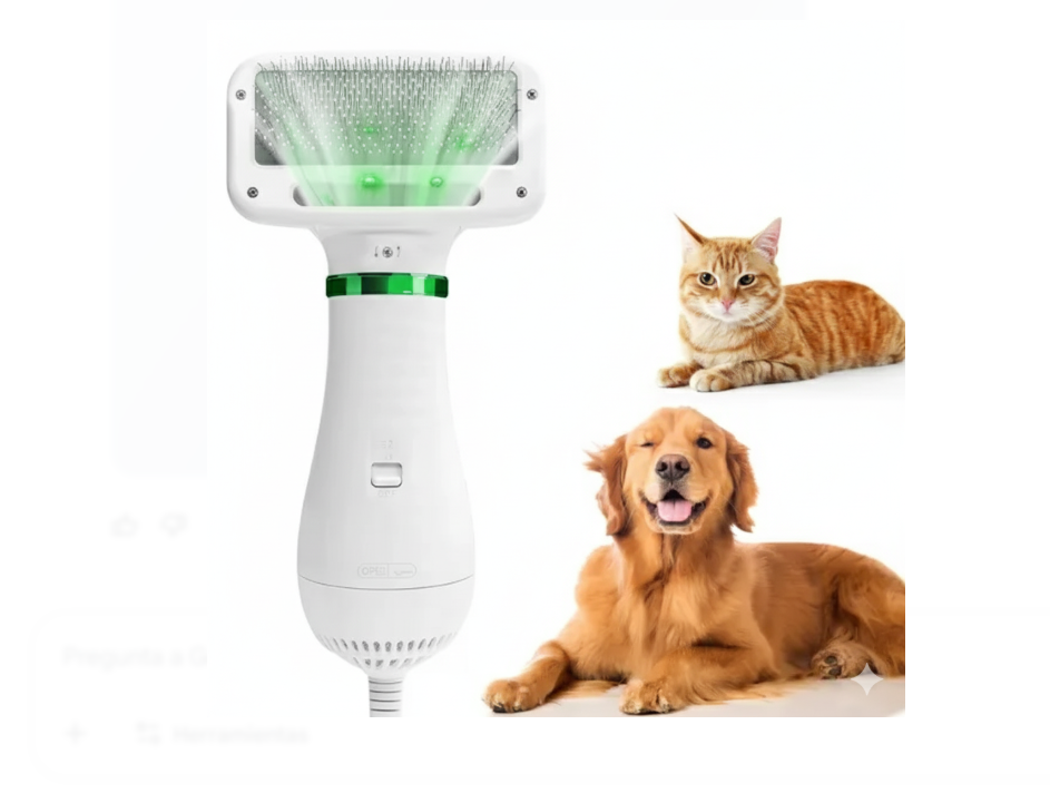Cepillo Secador De Pelo Para Perros-Gatos Portátil