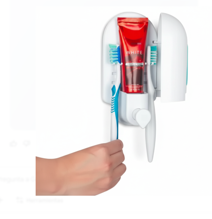 Dispensador De Crema Dental Para 2 Cepillos
