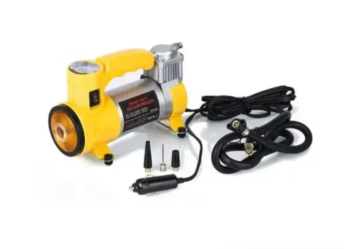 Compresor De Aire Automático De Carro Color Amarillo PRLA-212
