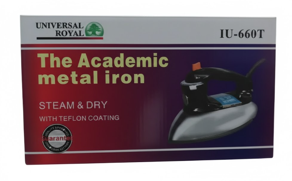 Plancha Metálica A Vapor Universal Royal Iu-660T