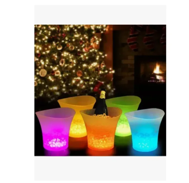 Hielera Luz Led Con Usb Recargable Botellas Cerveza Bares K-036