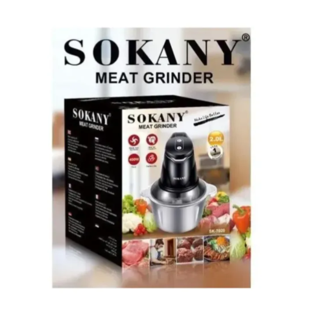 Picadora Eléctrica Sokany Sk-7020 Procesador De Alimentos