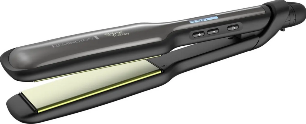 Plancha Alisadora Remington Shine Therapy Placas Extra Anchas Con Aguacate Y Macadamia S9980