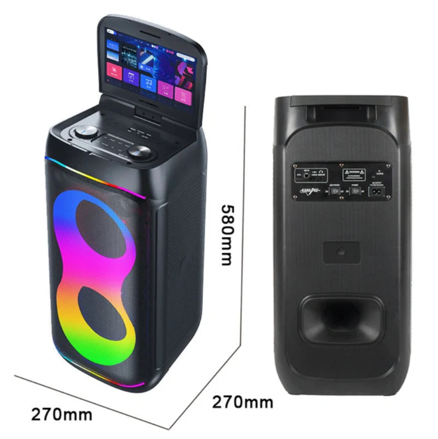Parlante Cabina Bluetooth Con Pantalla Táctil RGB GD-1066