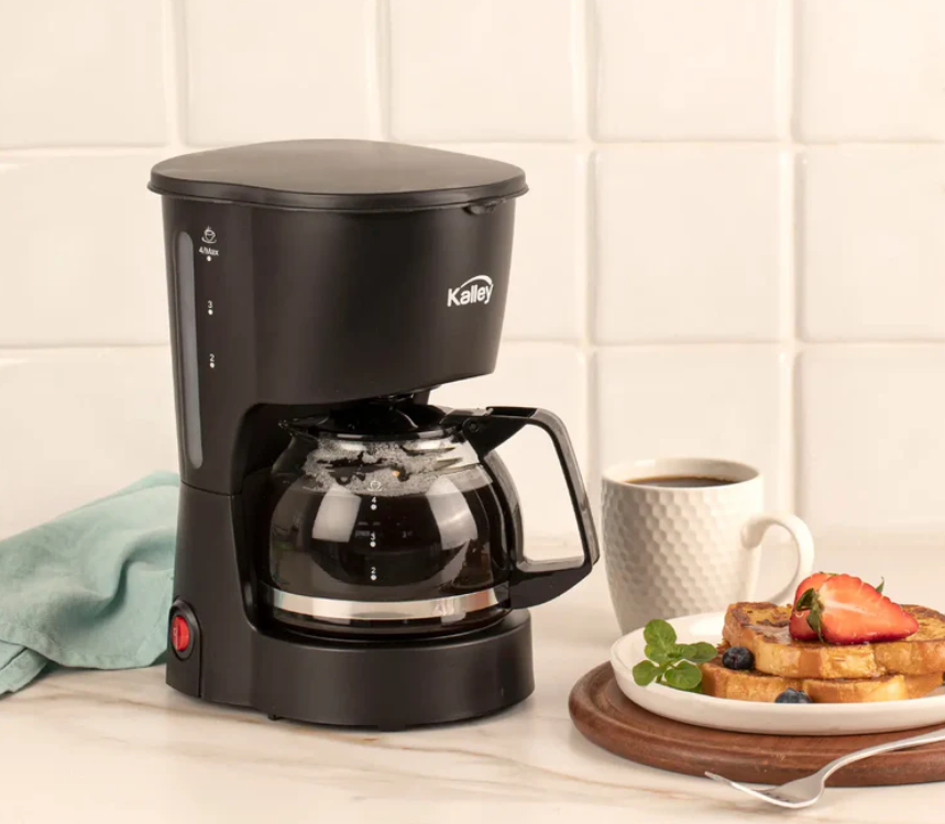 Cafetera Kalley De 610 Ml Y Taza De Vidrio K-MCM4N