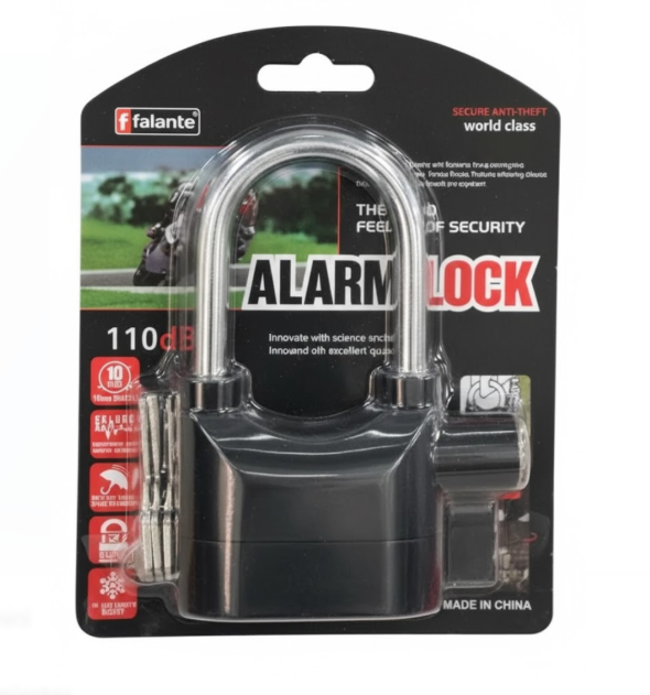 Candado De Seguridad Para Moto Y Bici Largo 110DBA-L
