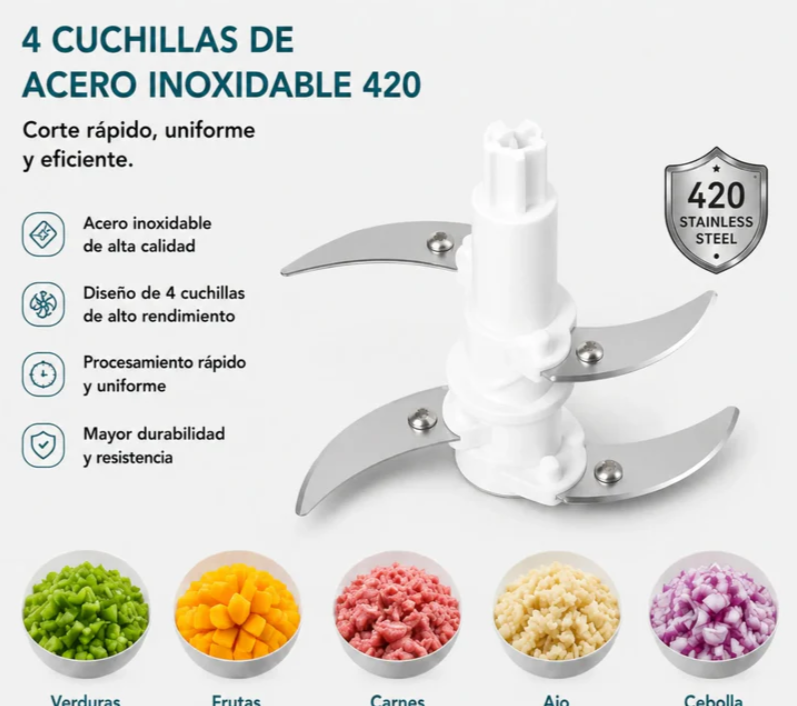 Procesador De Alimentos Inalámbrico Winning Star 1.2L ST-5584