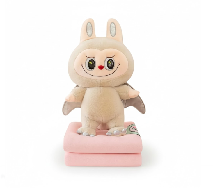 Peluche De Labubu Con Cobija