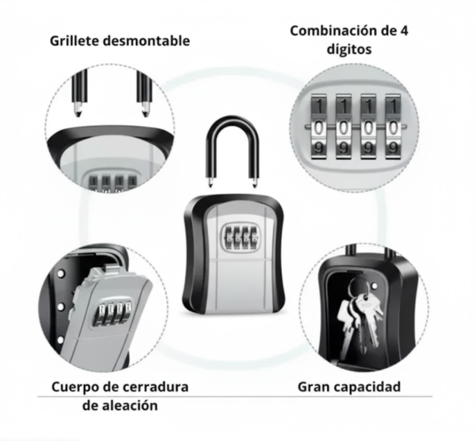 Candado De Seguridad Con Clave Pequeño Ref:807