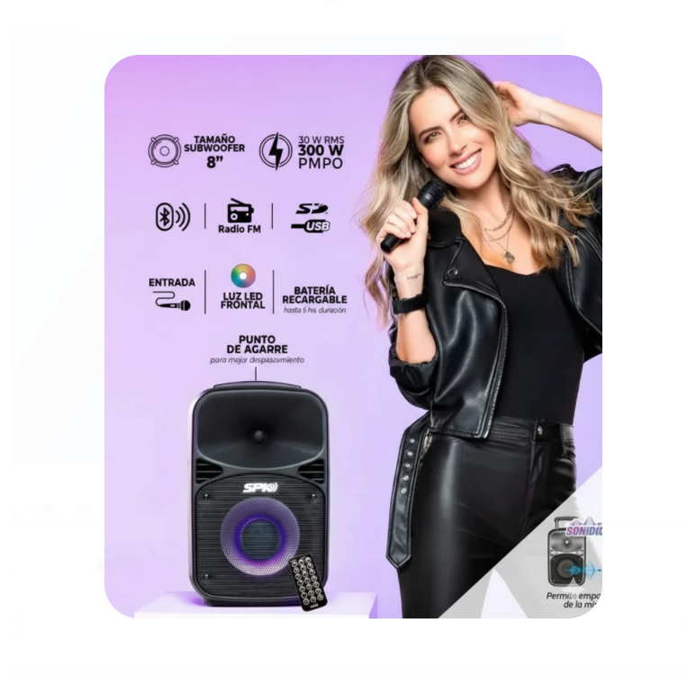 Parlante Recargable Kalley 30W K-SPK30BLED