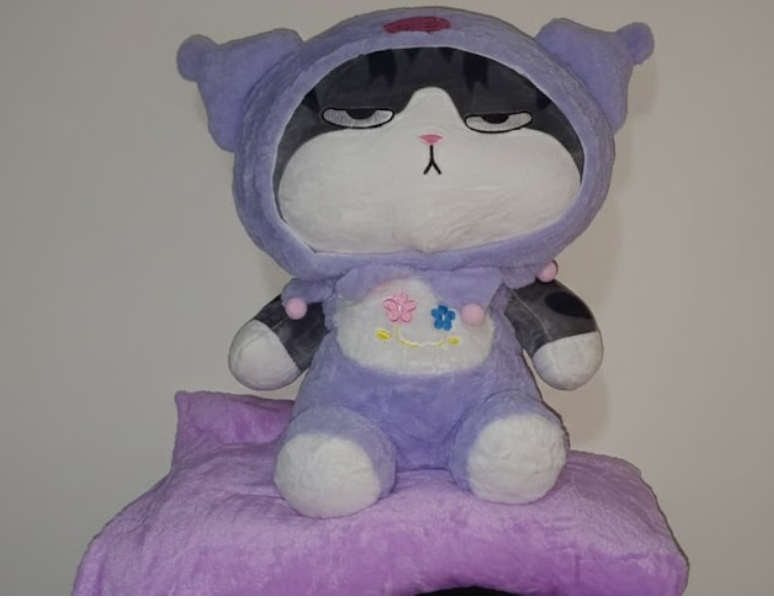 Lucifer Gato Peluche Con Cobija